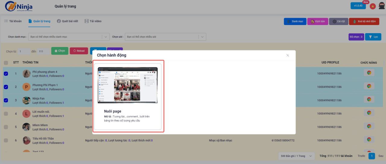 Nuôi fanpage số lượng lớn