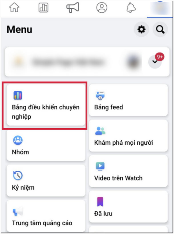 Vào facebook, chọn fanpage muốn bật sao