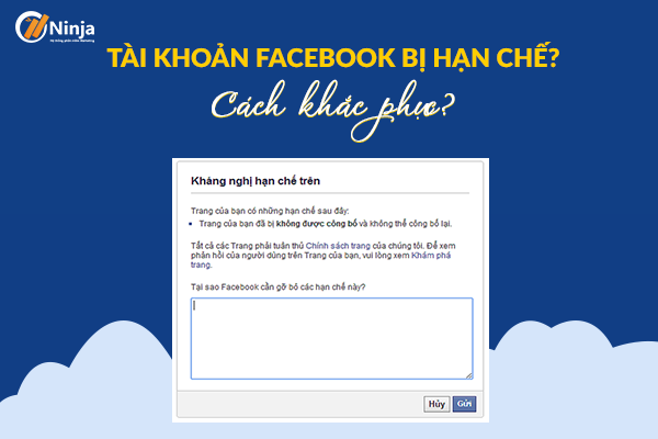 tài khoản bị hạn chế trên facebook là sao